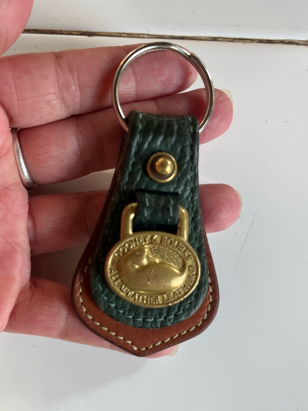 Dooney & Bourke Vintage All Weather Leather Keychain